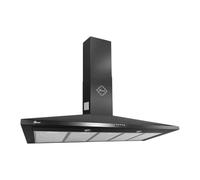 Gurari Cappa Aspirante a parete 120 cm Nero ❖ GCH C 147 BL 120 N ❖ Motore 1000 m³/h, 3 Livelli di Potenza, Filtri in Metallo Lavabili ❖ Cappa da Cucina Modalità Scarico e Ricircolo