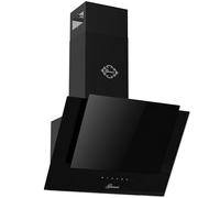 GURARI Cappa aspirante CH 6065E, cappa da parete, 60 cm, vetro nero, 1000 m³/h