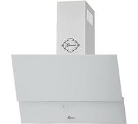 GURARI Cappa da parete 80 cm Bianco GCH 268 WH Prime - Cappa aspirante inclinata con scarico o riciclaggio - Classe A - 1000 m³/h - Telecomando - Vetro