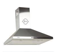 GURARI Cappa da parete GCH 147 IS 5 + filtro a carbone, cappa aspirante 50 cm, in acciaio inox, 1000 m³/h, molto assorbente, 3 livelli, cappa aspirante