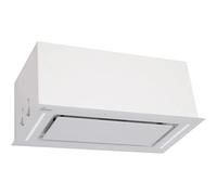 Gurari Cappa Integrata 70 cm GCH E 217 WH 70, Bianco Vetro, Aspirazione 1000 m³/h, LED, Touch Control + Telecomando, 3 Velocità, Incasso o Soffitto
