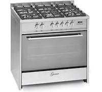 GURARI Centro cottura a gas 911 Inox, Centro cottura elettrico a gas 90 cm/Gamma Coocker/gas naturale/propano