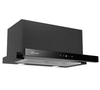 GURARI CH 3003C+ - Cappa aspirante da incasso, 60 cm, 1000 m³/h, vetro nero