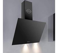 GURARI GCH 286.6 Bl PrimeCappa aspirante senza testa, Cappa aspirante 60 cm, vetro nero, motore potente 1000m³/h, telecomando, cappa a parete