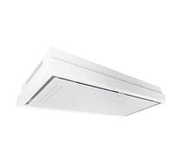 Gurari GCH C 343 120 WH PRIME - Cappa aspirante a soffitto, 120 cm, 1000 m³/h motore EBM, vetro bianco