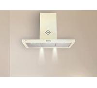 GURARI GCH F 461 BG 9 - Cappa aspirante 90 cm, molto assorbente, motore da 1000 m³/h, montaggio a parete, cappa aspirante o scarico dell'aria