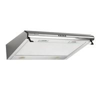 GURARI GCH F 590 60 IS, cappa da incasso 60 cm, in acciaio inox, 250 m³/h, con vetro, LED, di scarico/aria