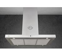 GURARI GCH I 431 90 IS PRIME - Cappa aspirante a isola, 90 cm, 1000 m³/h, in acciaio inox, telecomando, 4 LED da 1,5 W