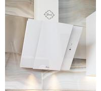 GURARI GCH S 171 WH 60 Prime+, cappa aspirante 60 cm, cappuccio senza testa, vetro bianco, 1000 m³/h, 4 gradini