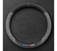 GuriDo Coprivolante Auto per Acura RDX 2007-2024, Copri Sterzo in Pelle Microfibra Copertura Volante Antiscivolo Traspirante Coprivolanti Accessori,B/Round~Type-B/Grey