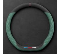 GuriDo Coprivolante Auto per Toyota RAV4 2016 2017 2018, Copri Sterzo in Pelle Microfibra Copertura Volante Antiscivolo Traspirante Coprivolanti Accessori,A/D~Type-C/Green
