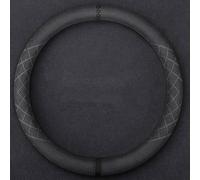 GuriDo Coprivolante Auto per Toyota Yaris 2013-2020, Copri Sterzo in Pelle Microfibra Copertura Volante Antiscivolo Traspirante Coprivolanti Accessori,B/Round~Type-A/Black