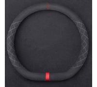 GuriDo Coprivolante Auto per Toyota Yaris Hybrid 2019-2023, Copri Sterzo in Pelle Microfibra Copertura Volante Antiscivolo Traspirante Coprivolanti Accessori,A/D~Type-E/Black~Red