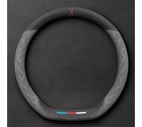 GuriDo Coprivolante Auto per Volvo XC40 2018-2022, Copri Sterzo in Pelle Microfibra Copertura Volante Antiscivolo Traspirante Coprivolanti Accessori,A/D~Type-B/Grey
