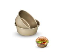 Gurlideo Mini tortiera per torte, cupcake, friggitrice ad aria, hamburger, chignon, mini teglie per torte, 2set