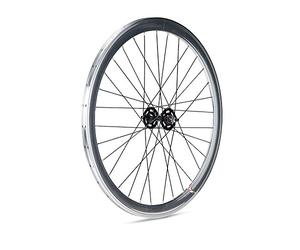 Gurpil 64375 Ruota, Pista Fixed, Lucida, Mulinello, Anteriore, Nero, 42 mm