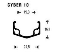 Gurpil Ruota Anteriore Da Mtb Cyber 10 24´´ Qr Silver