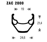 Ruota anteriore con disco a 6 fori Gurpil ZAC 26 Shimano Noir