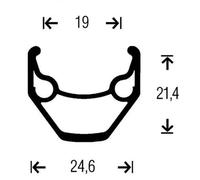 Cassetta della ruota posteriore Gurpil Xm-1 V/Brake Noir