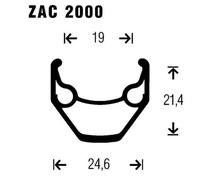 Ruota posteriore Gurpil Zac 26 Disco 6 Hole Shim. Argenté 9x135 mm