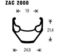 Gurpil Ruota Posteriore Da Mtb Zac Disco 6b Black