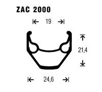 Gurpil Zac M4050 26 isc Mtb Rear Wheel Nero 9 x 135 mm / Shimano/Sram HG Black