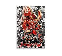 Gurren Lagann - 4 tele artistiche da parete e poster artistici, per la famiglia, per la camera da letto, 30 x 45 cm
