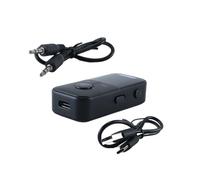 Gurtt Adattatore Bluetooth 5.4 2 in 1, trasmettitore e ricevitore con jack AUX da 3,5 mm per aerei, TV, palestra, voli, tablet, auto, stereo domestico