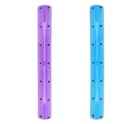 Gurtt Confezione da 2 righelli da 30 cm, flessibili e flessibili, in gomma morbida, pieghevoli, colore viola e blu, per studenti, classe, accessori per la casa (viola, blu)