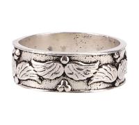 GURU SHOP Anello in ottone con ali d'angelo, 50 (15,9 mm), Ottone, Non pietra preziosa