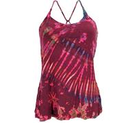 Guru-Shop, Batik Hippie Top, Rosso, Sintetico, Dimensione Indumenti:38, Magliette top