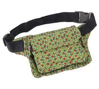 GURU SHOP Bedruckte Stoff Sidebag & Gürteltasche, Farbenfrohe Bauchtasche, Hüfttasche - Lemon, Herren/Damen, Grün, Baumwolle, Size:One Size, 15x20 cm, Festival- Bauchtasche Hippie