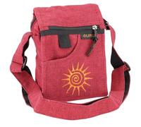 GURU SHOP Borsa a tracolla, borsa per passaporto, verde, unisex, per adulti, 20 x 14 x 5 cm, Colore: rosso, taglia unica