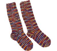 GURU-SHOP, Calzini in Lana di Pecora Lavorati a Mano, Calze Nepal, Arcobaleno, Lalana, Dimensione Indumenti:L (40-43), Calzini Scaldamuscoli