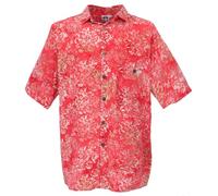 GURU SHOP Camicia casual Bali Batik, da uomo, Colore: rosso, L