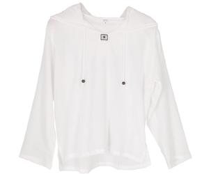 GURU SHOP Camicia da yoga, leggera, per il tempo libero, con cappuccio, da uomo