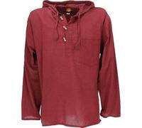 GURU-SHOP Camicia Hippie, Camicia, Dicotone, Camicie da Uomo
