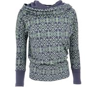 Guru-Shop, Camicia Lunga Sciolta in Cotone Organico, Camicia Boho con Cappuccio a Scialle, Nero, Dimensione