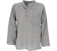GURU-SHOP Camicia Nepal Fisher Goa Hippie, Dicotone, Camicie da Uomo