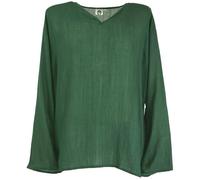 Guru-Shop, Camicia Yoga, Camicia Goa, Camicia Casual, Verde Abete, Sintetico, Dimensione Indumenti:XL, Camicie