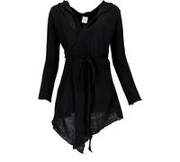 Guru-Shop, Cardigan a Fascia Pixi, Nero, Cotone, Dimensione Indumenti:38, Cardigan e Poncho