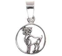 GURU SHOP Ciondolo in argento etnico, ciondolo in argento oroscopo, normal, Argento sterling, Non pietra preziosa