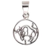 GURU SHOP Ciondolo in argento etnico, ciondolo in argento oroscopo, normal, Argento sterling, Non pietra preziosa