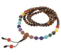 GURU SHOP Collana da preghiera chakra tibetana, Mala Buddha/lava