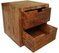 Guru-Shop Cubo a Mensola Combinabile - Modello 7, Marrone, 40x40x40 cm, Scaffali per il Vino Piccoli Scaffali