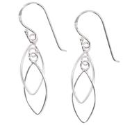 GURU SHOP Ethno Orecchini a spirale in argento, normal, Argento sterling, Non pietra preziosa