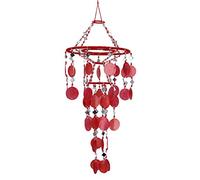 Guru-Shop Exotic Suncatcher, Acchiappasole, LabaLuba Shell Vento Luce Gioco - Rosa, Rosso, Suonerie del Vento Suonerie del Tono