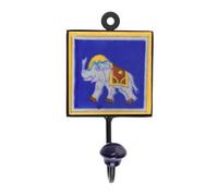 Guru-Shop Gancio Della Parete con Piastrelle n. 2, 15x8x6 cm, Ganci Indiane con Piastrelle