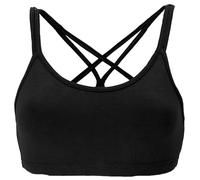 Guru-Shop, Goa Psytrance Bikini Top, Top, Reggiseno Yoga, Yogatop, Nero, Sintetico, Dimensione Indumenti:S/M (36), Magliette Top