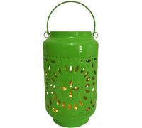 Guru-Shop Lanterna in Metallo, Lanterna, Lanterna da Giardino in 5 Colori, Verde, Colore: Verde, 25x15x15 cm, Portacandele Tealight Holder